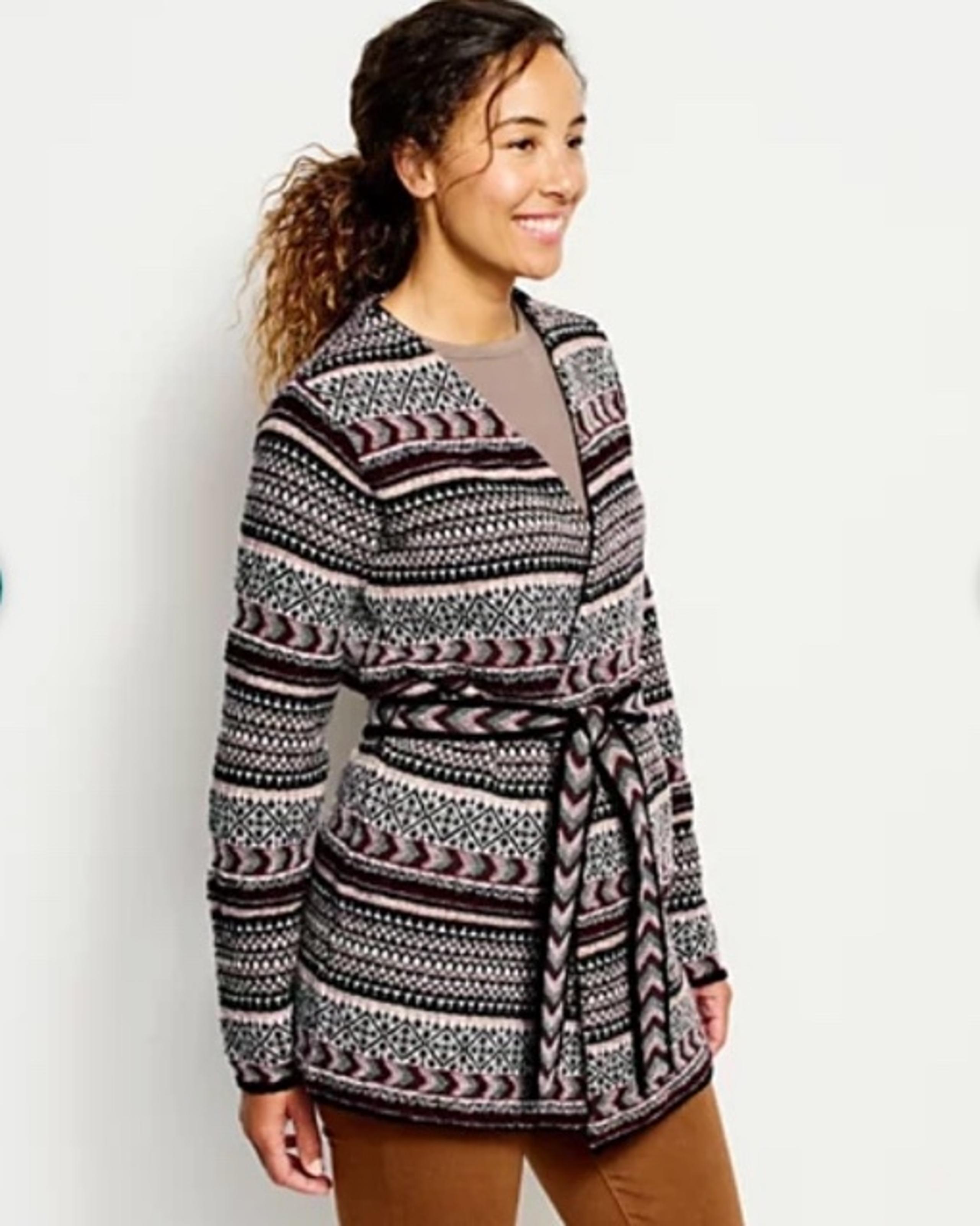Orvis Womens Stowe Wrap Cardigan size medium