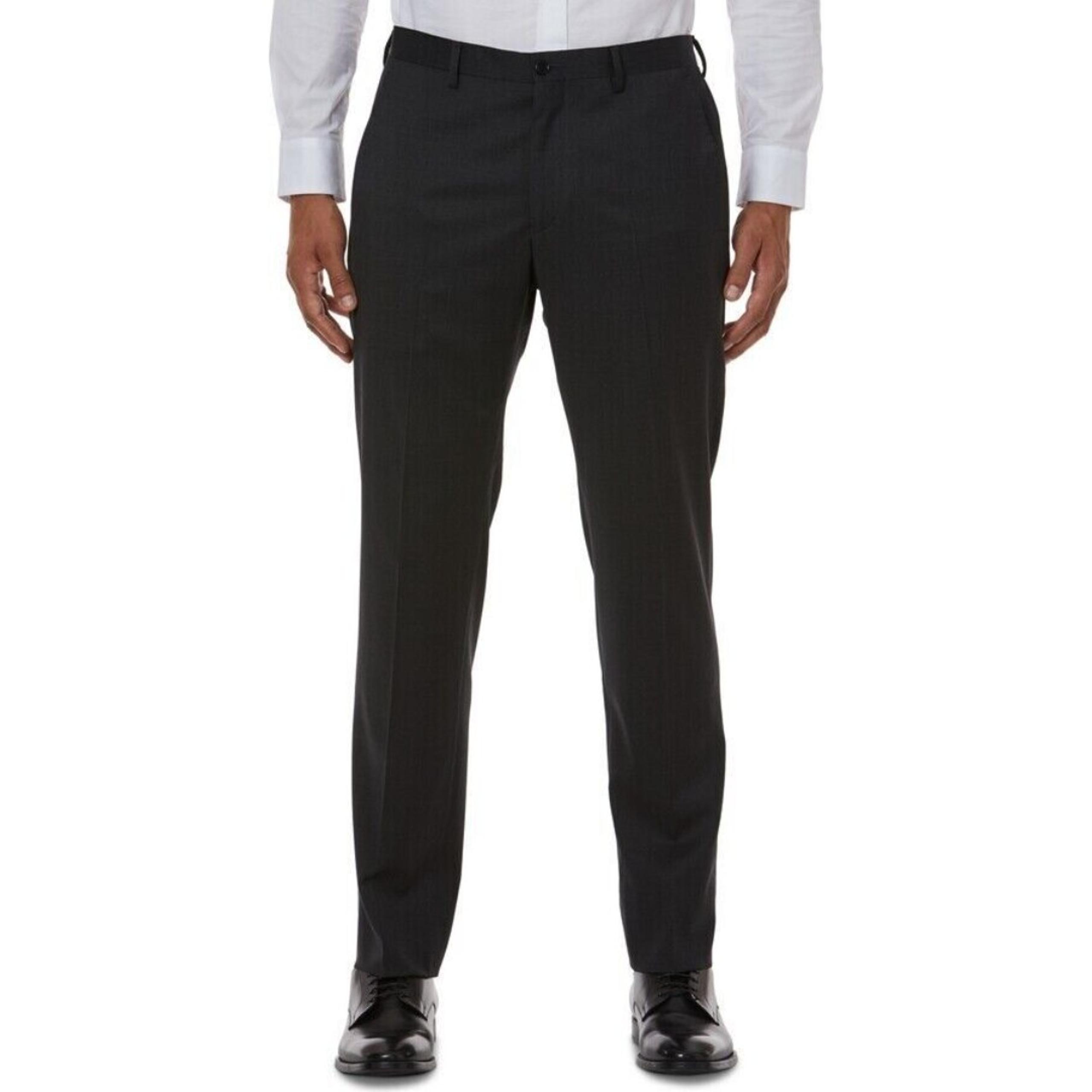 AX Armani Exchange Men's Slim-Fit Black Solid Suit Separate Pants, Grey, 30x32