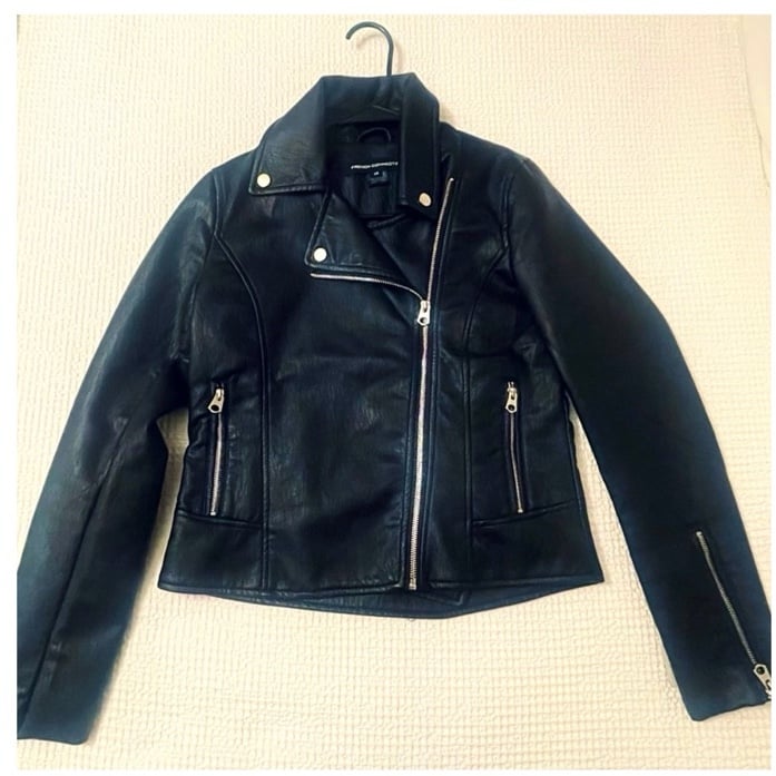 French Connection Black Moto Jacket, NWT, Size: XS