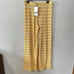 ZARA Yellow Striped Pull On Knit Pants Size Large 70s Crochet Wide Leg Flare NWT