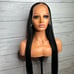 Human hair lace front wig