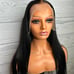 Human hair lace front wig