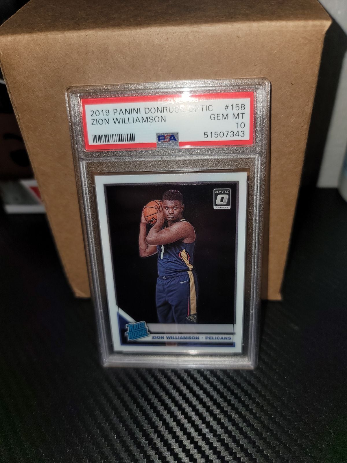 Zion williamson optic rookie psa 10