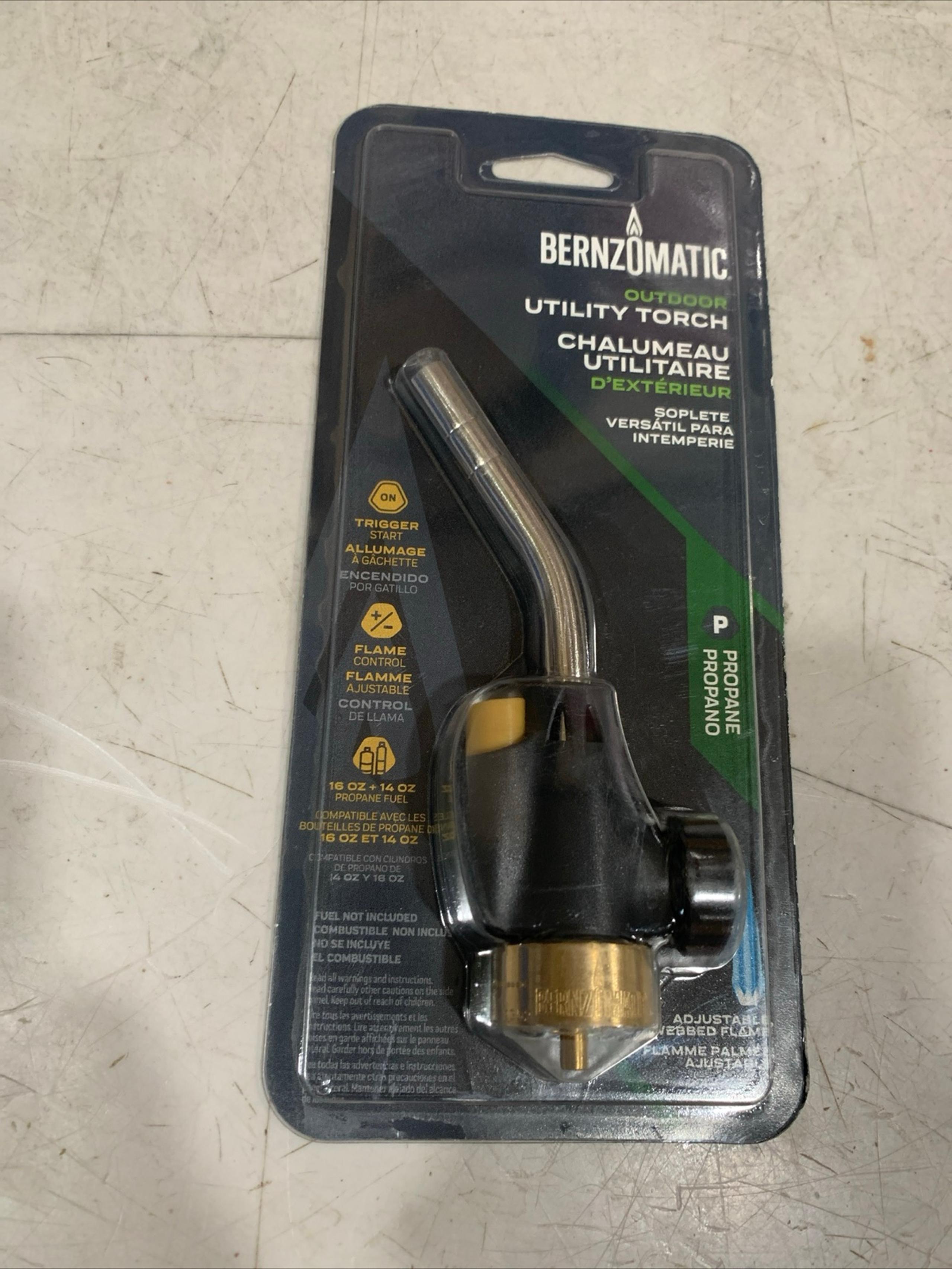 Bernzomatic Outdoor Utility Torch WT2301C Propane Grills Campfires Soldering