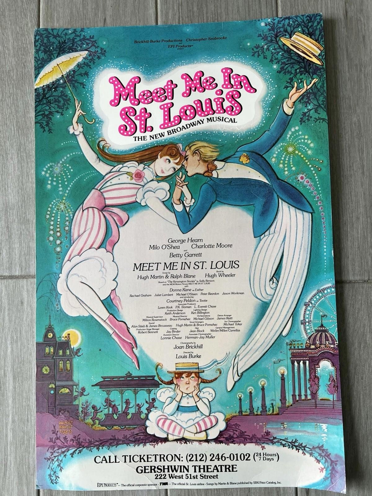 Meet Me in St. Louis Poster Window Card Gershwin Theatre