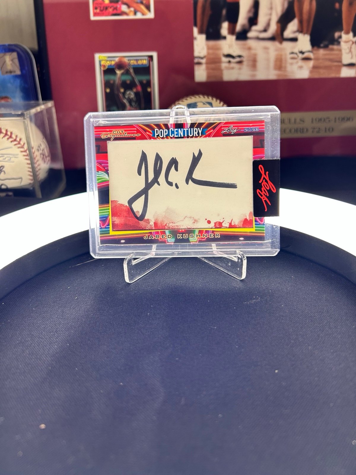 Jared Kushner autographed ‘Breaking History’ Leaf Cut Signature