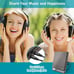 SEARICK CD Player Portable with Dual Headphones Jack, Rechargeable Battery