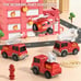 Toddler Fire Engine Toys, 5-In-1 Carrier Truck Transport Cars