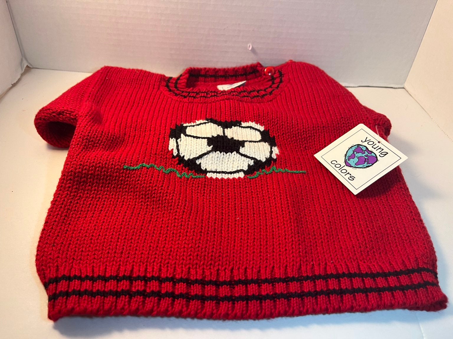 RED SOCCER SWEATER