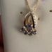 10k Yellow Gold Tanzanite Necklace