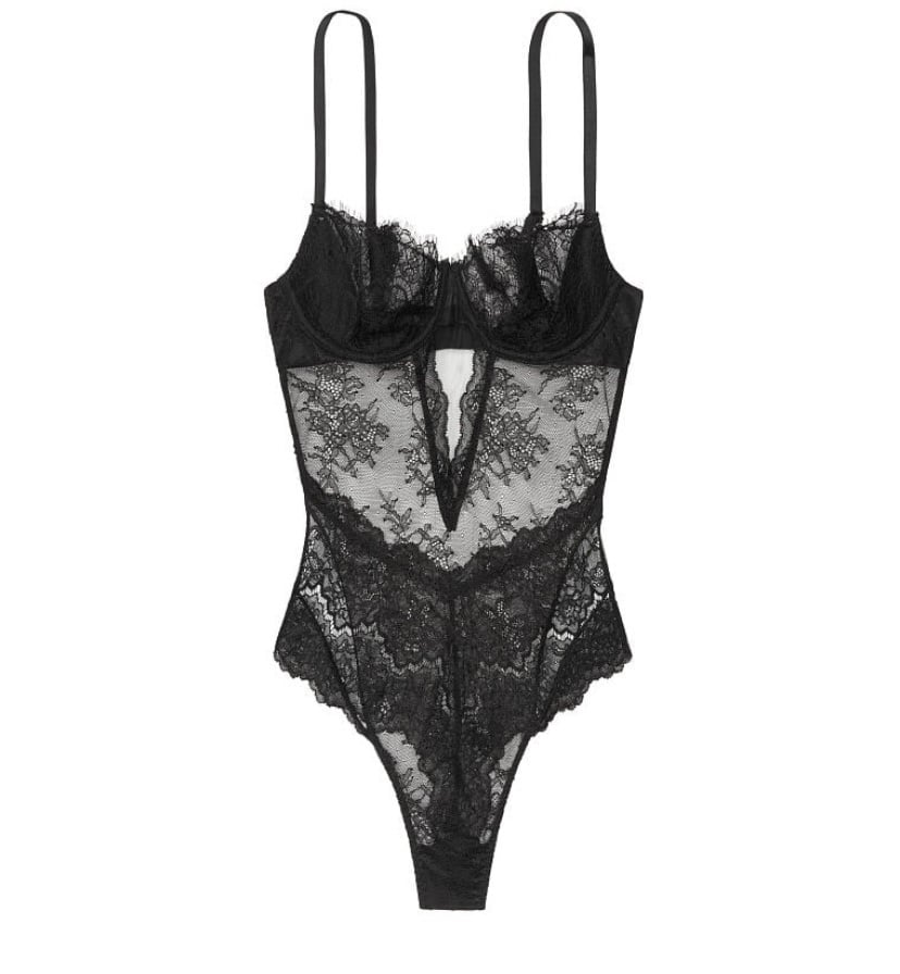 Black lace Teddy
