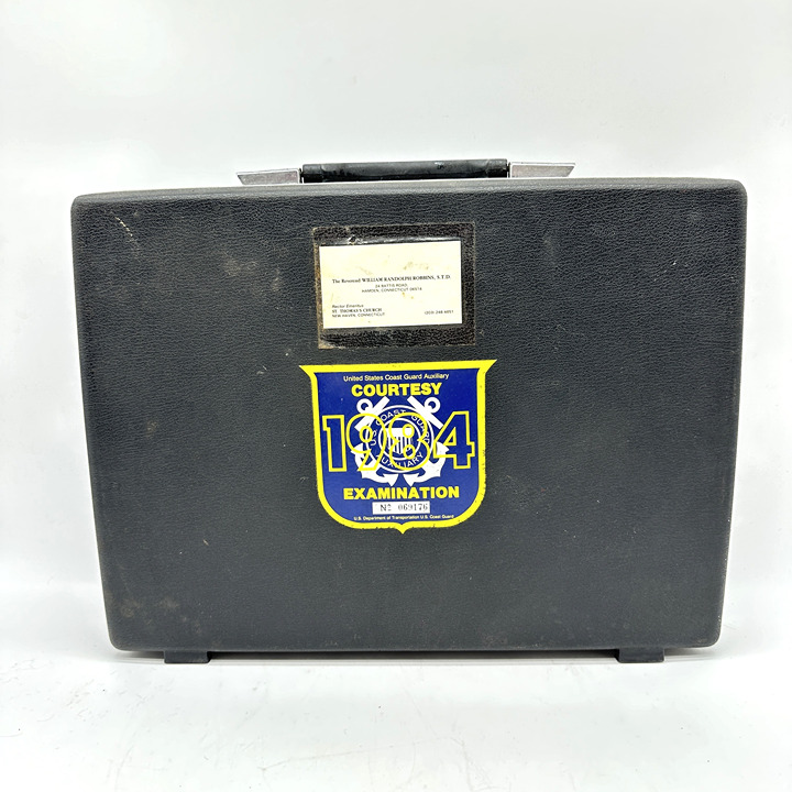 Vintage 1984 Samsonite U.S. Coast Guard Auxiliary Examination Briefcase (No Keys