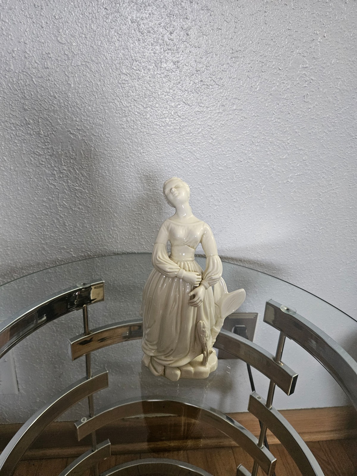 Vintage White Italian Porcelain Lady Statue Figurine Has Minor Chips See Pics