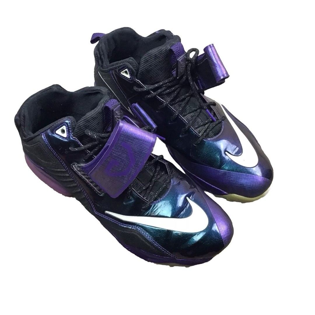 Nike Zoom CJ Trainer 2 Men Purple/Black 2014 Glow In The Dark 643258-005 Sz 12