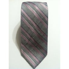 NWT 65.00 TOMMY HILFIGER MENS NEW PINK/GRAY 50%SILK 50%LINEN NECKTIE WIDTH:3