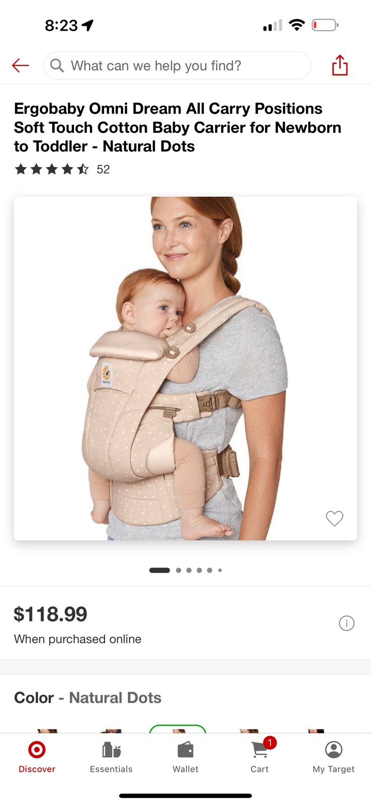 Ergobaby baby carrier