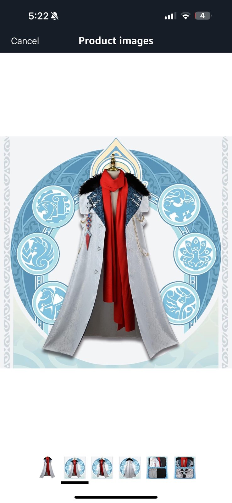 Genshin Impact Tartaglia Childe Harbinger Cosplay