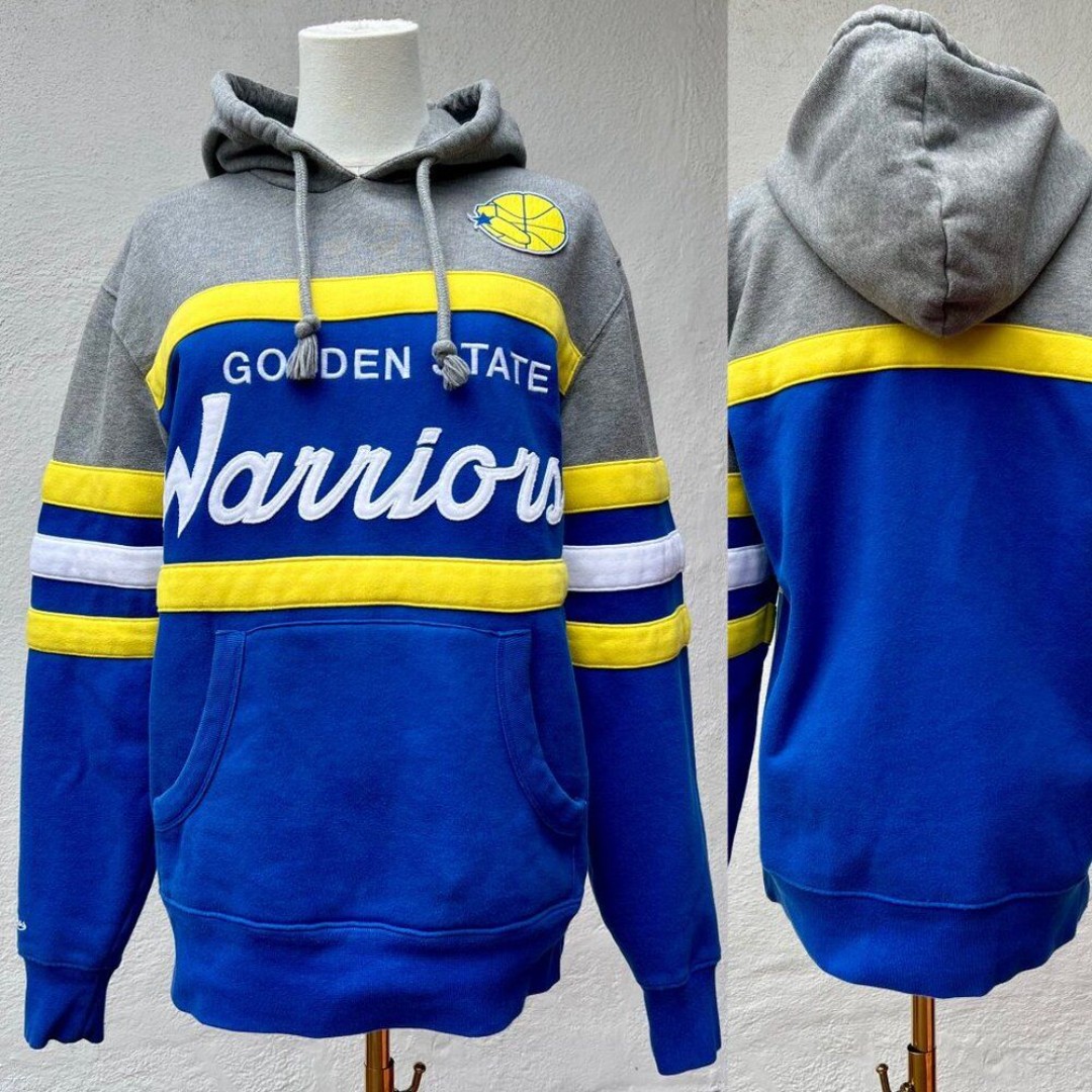 Golden State Warriors Mitchell & Ness Head Coach Hoodie (M) Throwback ’90s Style