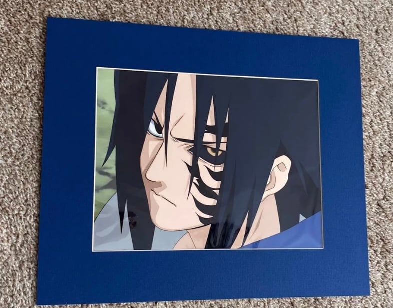 Naruto: Limited Painted Cel with Background of Sasuke, from Studio Pierrot