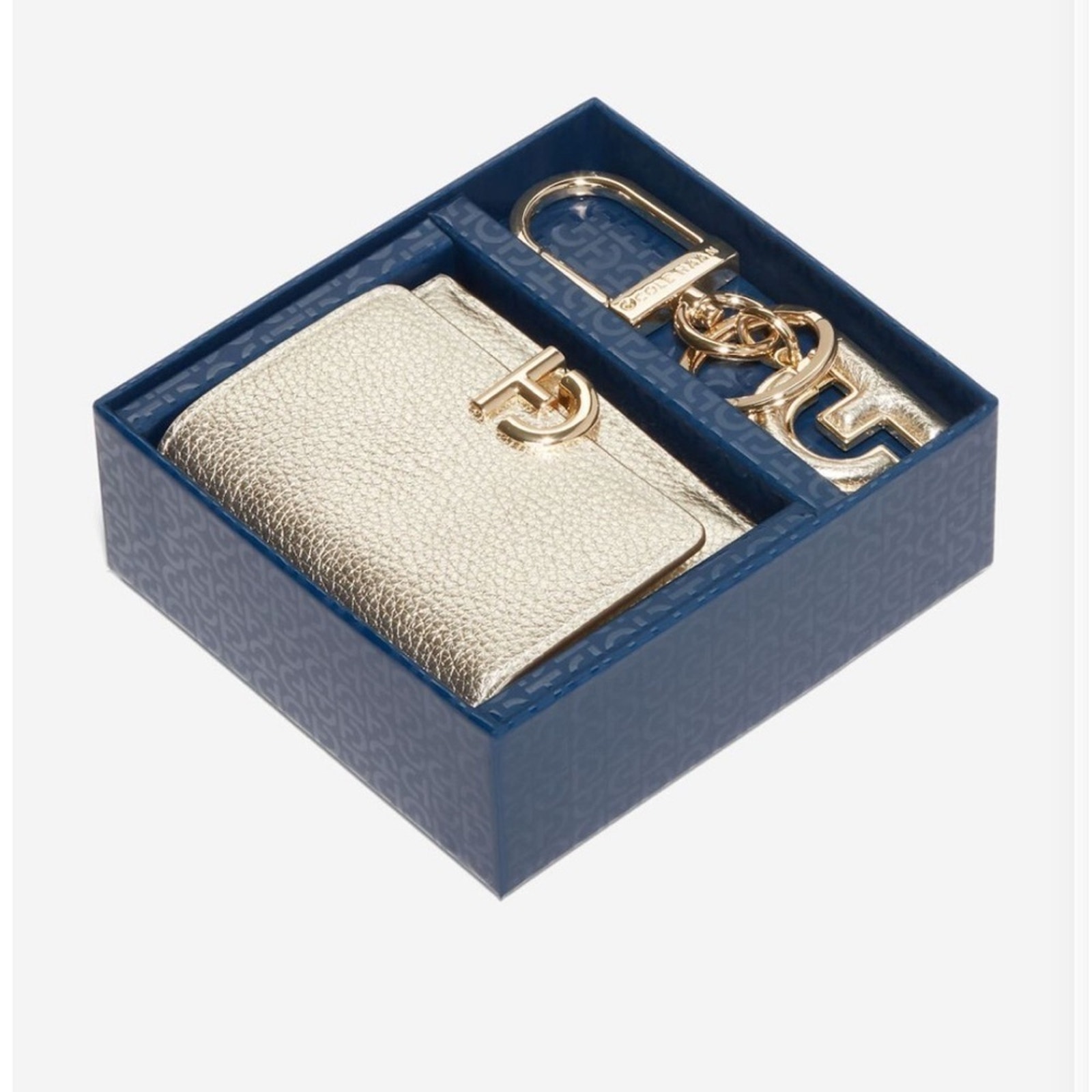 【Cole Haan】★財布ギフトセット★ Essential Wallet Gift Set Cole Haan Essential Wallet Set in Gold NWT/NIB