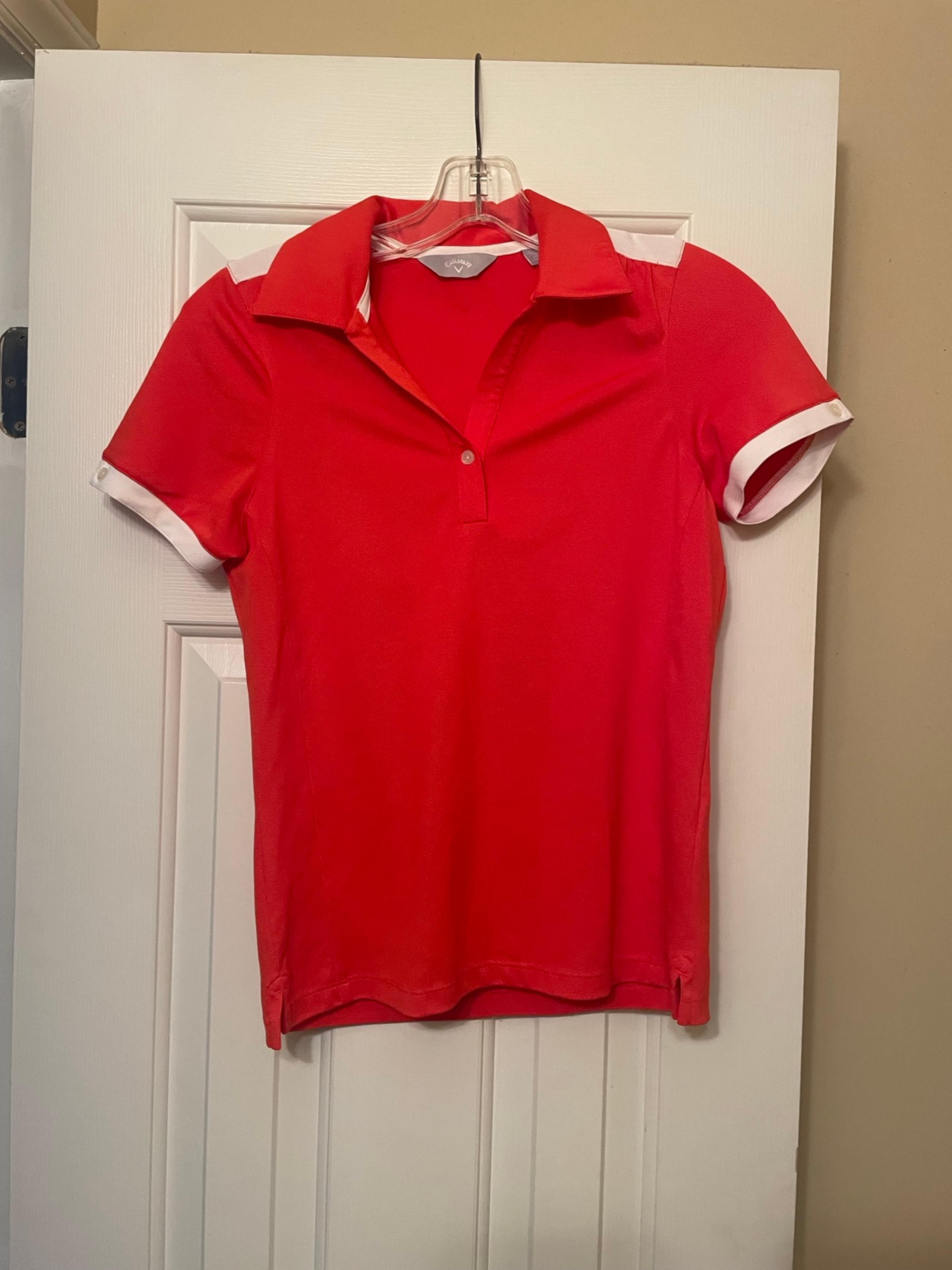 Callaway Womens XS Orange Polo