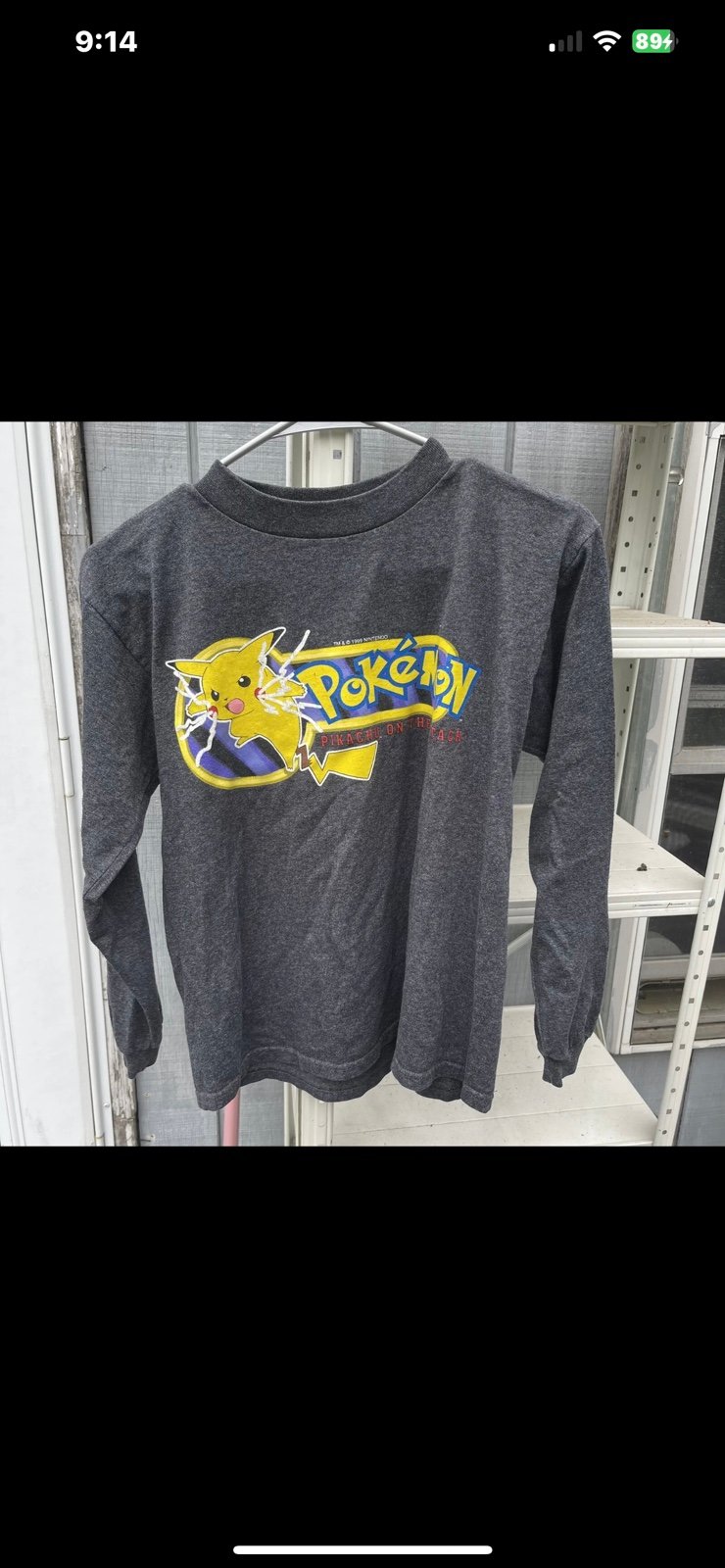 Vintage 1999 Pokémon Gotta Catch Em All Long Sleeve Shirt Size Large