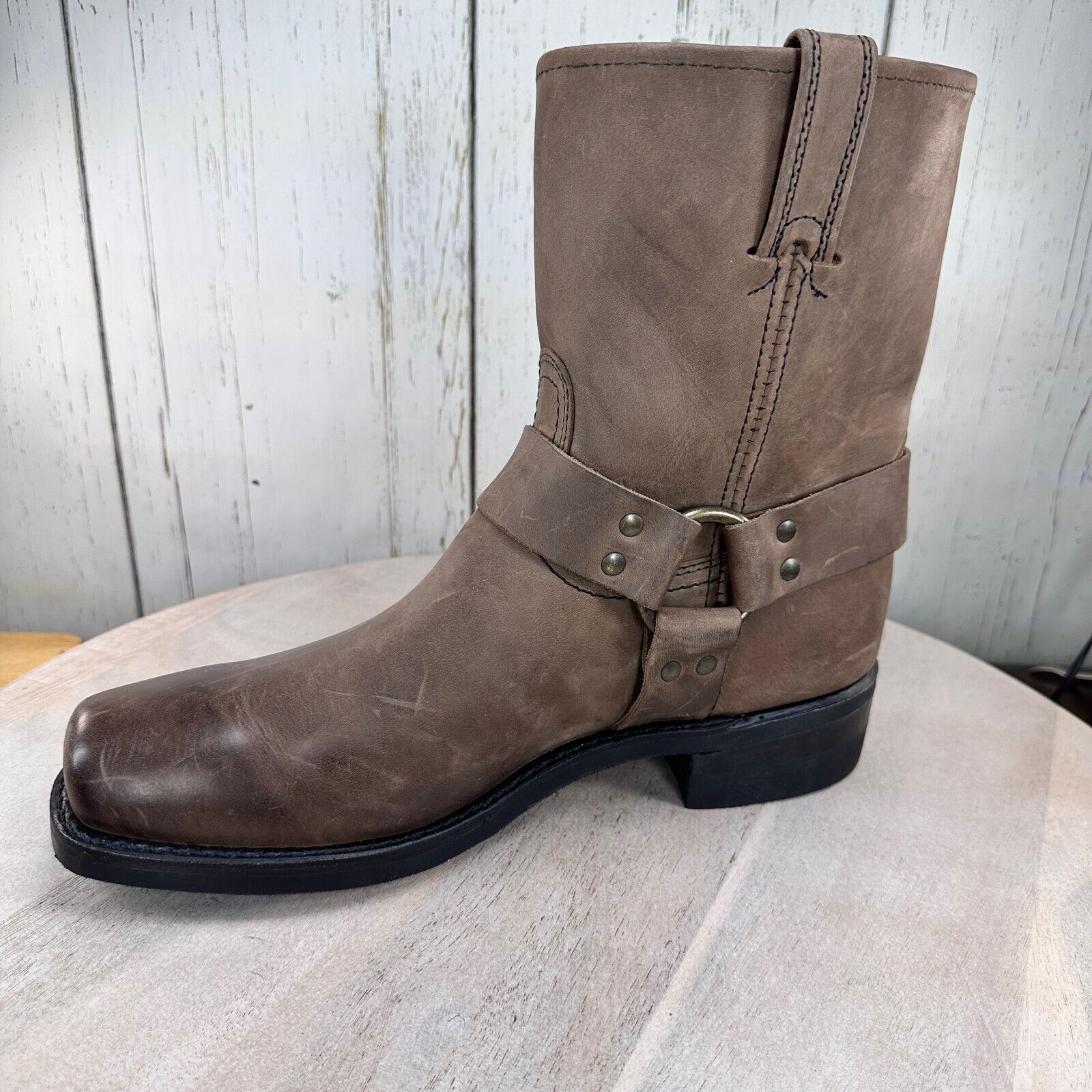 Frye Boots Mens Size 11 Brown Harness 8R Engineer Leather 87400 Motorcycle Biker