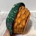 Longaberger 3 pc set baskets 1990’s green floral lined