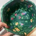 Longaberger 3 pc set baskets 1990’s green floral lined