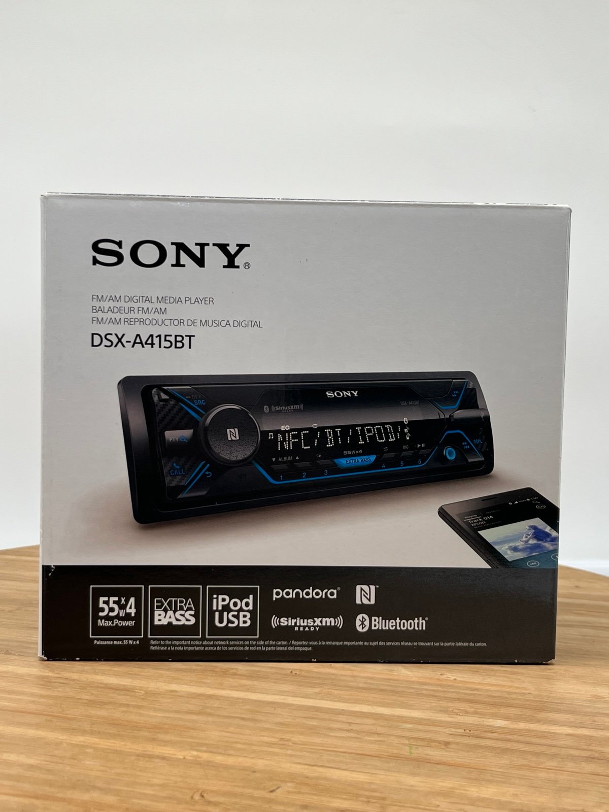 Sony DSX-A415BT Car Stereo Single DIN Media Receiver Bluetooth/Front USB/Remote