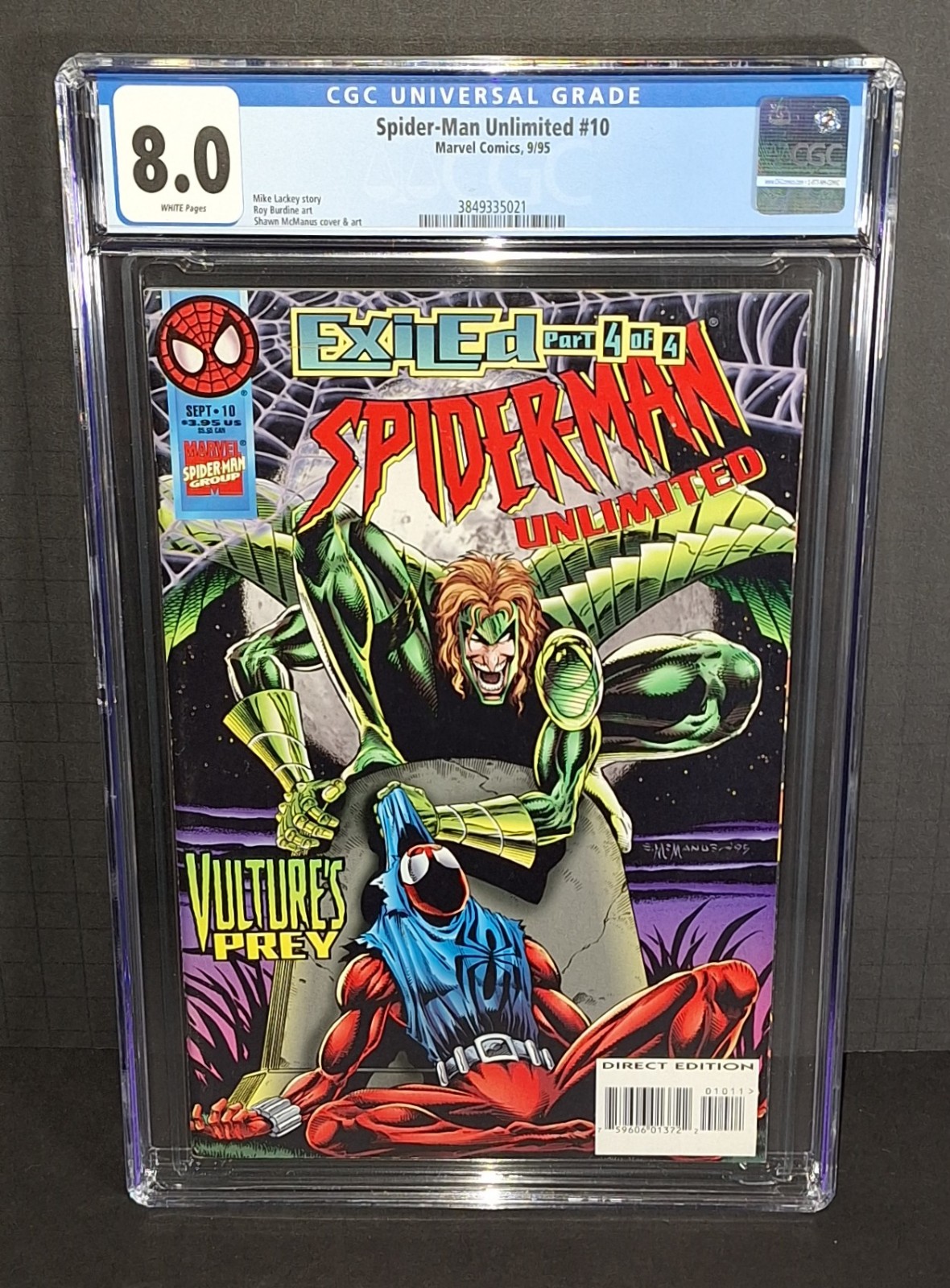 1995 Spider-Man Encapsulated and Graded Comic CGC 8.0