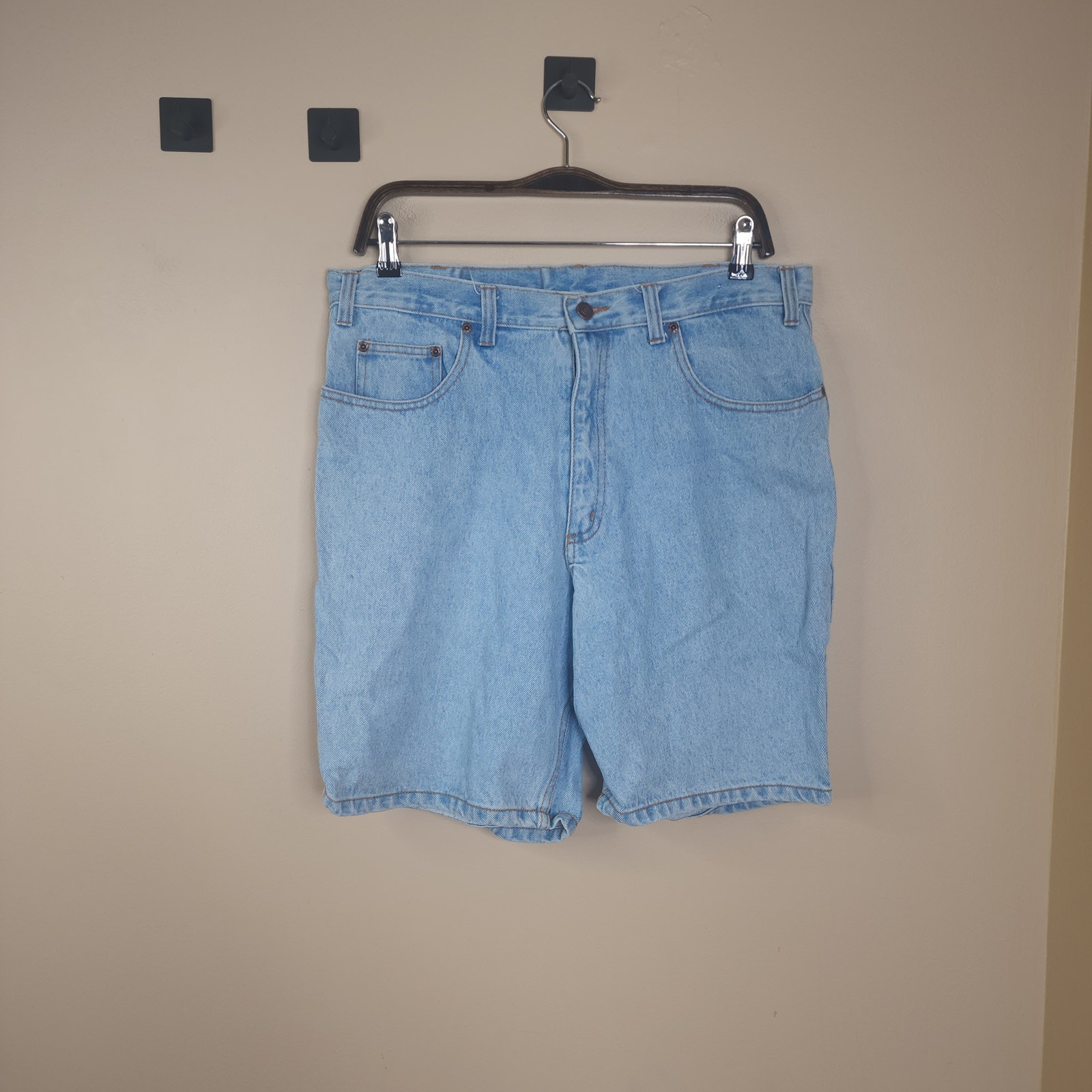 Vintage Flying A Light Wash Denim Shorts Size 34