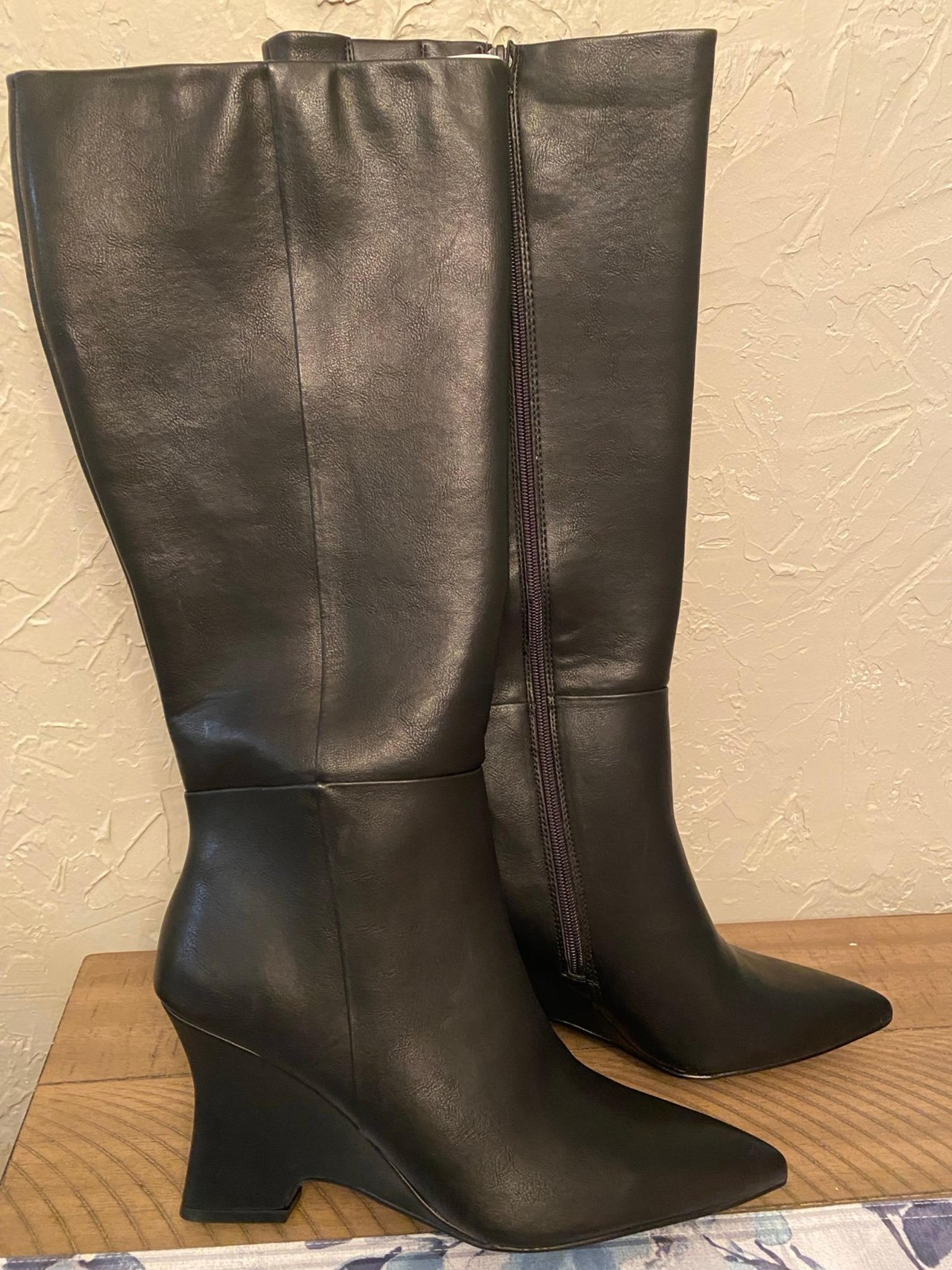 Worthington Black memory foam dress boots for women