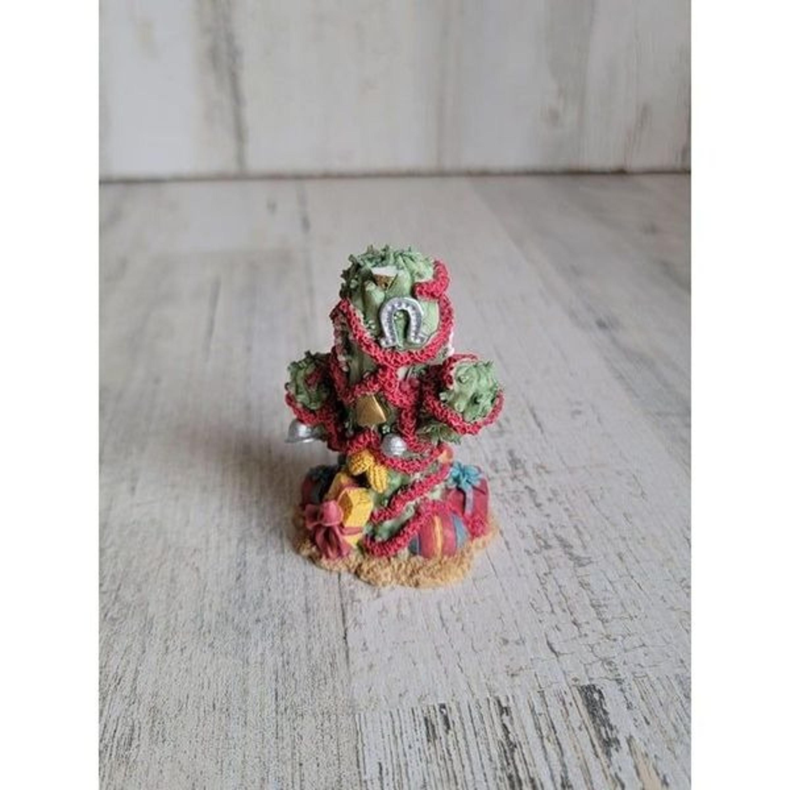 Ganz AS IS cowtown Cactus Xmas figure