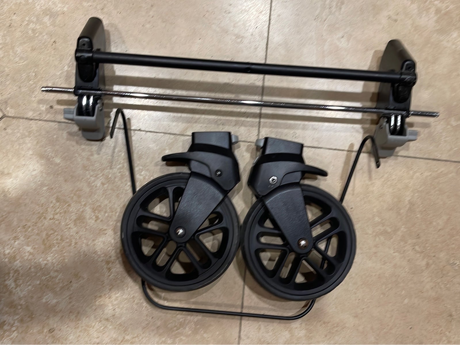 Graco Modes Stroller front swivel rim wheel and tire axle holder