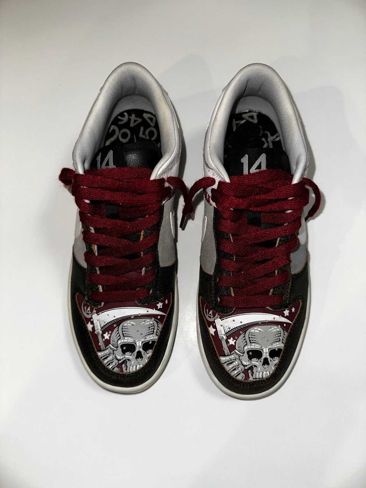 Vtg 2007 Nike Dunk Low Premium Grim Reaper GS Size 6Y / 7.5 WMNS