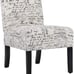 Modern Fabric Living Room Chairs with Solid Wood Legs Home Furniture (1, White)