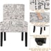 Modern Fabric Living Room Chairs with Solid Wood Legs Home Furniture (1, White)