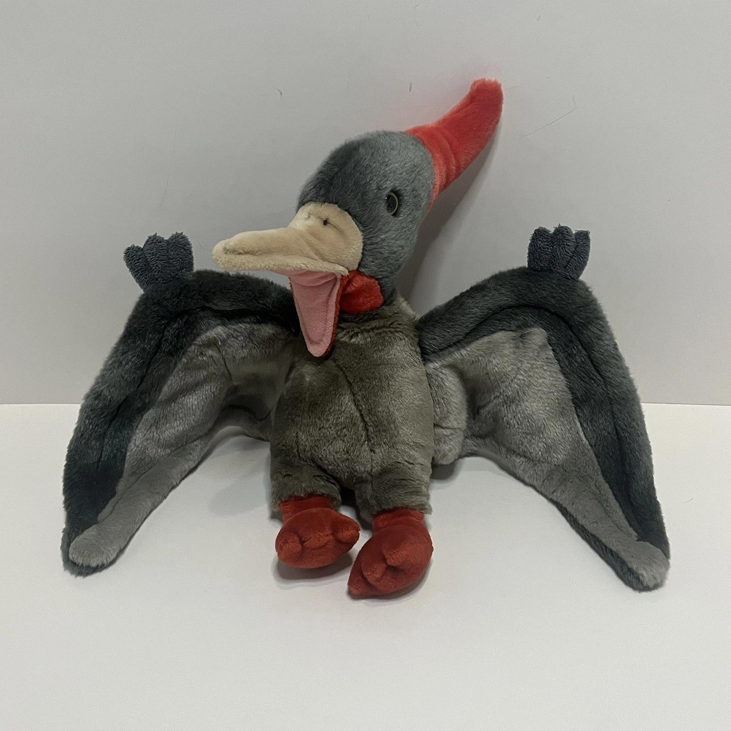 Adventure Planet Pteranodon Plush Dinosaur Stuffed Prehistoric Animal Gray 13”