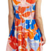 En Saison Indira Floral Tiered Sleeveless Cotton & Linen Shirtdress