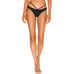 SIMKHAI Emmalynn Solid Black Strappy Bikini Bottoms Size L