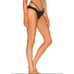 SIMKHAI Emmalynn Solid Black Strappy Bikini Bottoms Size L