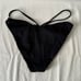 SIMKHAI Emmalynn Solid Black Strappy Bikini Bottoms Size L