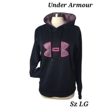 Under Armour Women's ColdGear Storm Hoodie Large Black & Pink NWOT