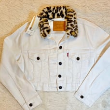 Levi's Limited Cropped Denim Trucker Jac