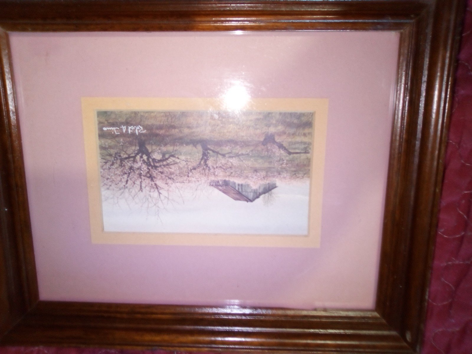 Print sign dated autographed