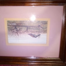 Print sign dated autographed