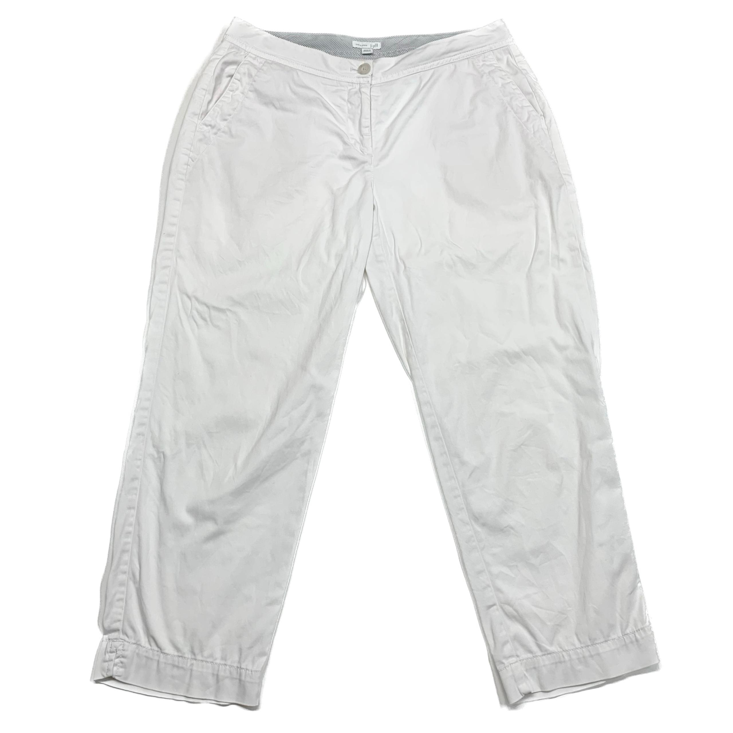 J. Jill White Live in Chino Crop Classic Casual Pants Women’s Size 6