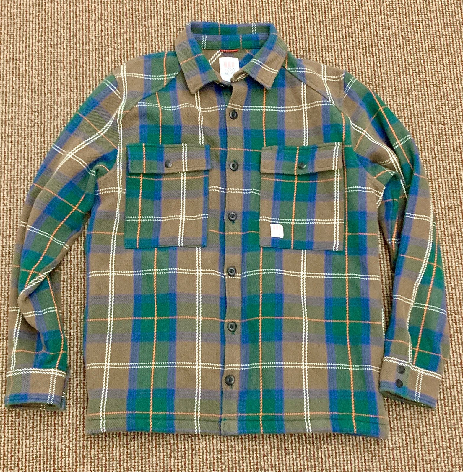 Men's XL Topo Designs Heavyweight Plaid Mountain Shirt Jacket