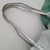 Tiffany & Co Suede Reversible Tote Bag Tiffany Blue Silver Metalic Large Authent